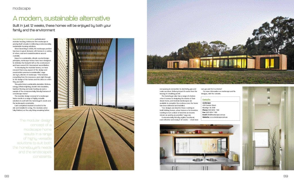 modular homes australia