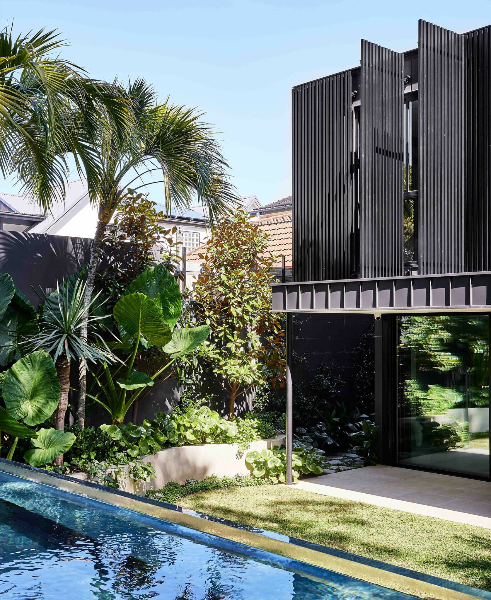 a pool in a house